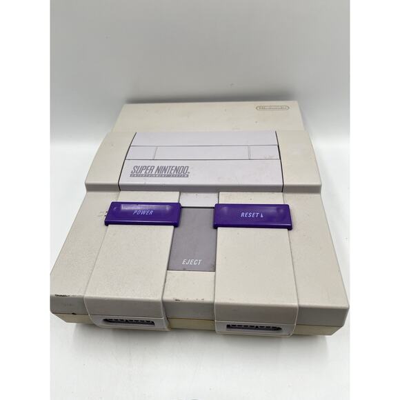 Super Nintendo SNES System Console With OEM Controller Authentic & Clean!!